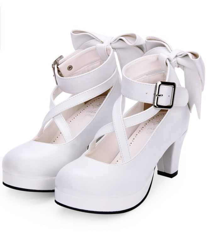 Angelic Imprint - Elegant Princess Lolita Heels Shoes 34 white