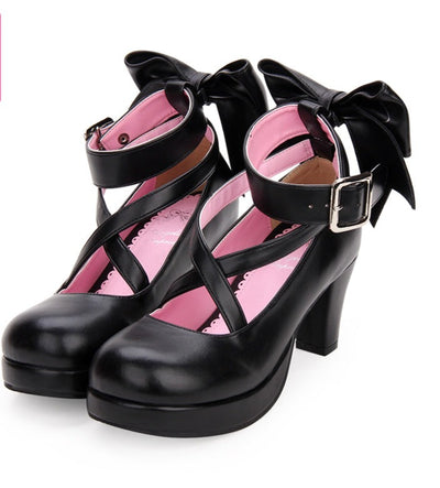 Angelic Imprint ~ Elegant Princess Lolita Heels Shoes 34 black 