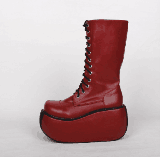 Angelic Imprint ~ Fashion Crossover Strap Punk Lolita Boots   