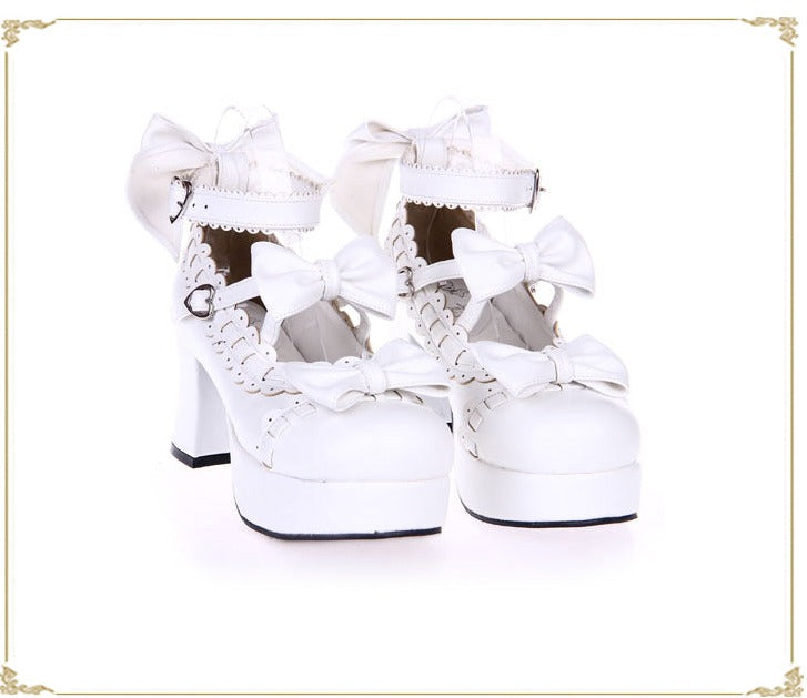 Angelic Imprint ~Sweet Handmade Platform Heels Lolita Shoes   