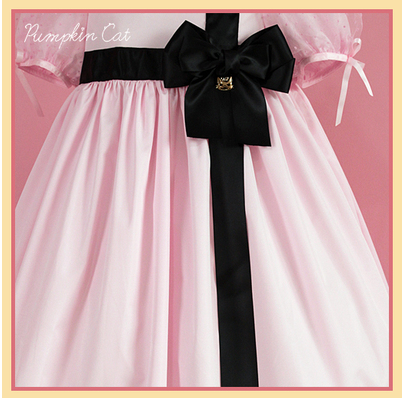 Pumpkin Cat - Candy Boxes - Kawaii Lolita Accessories black bow