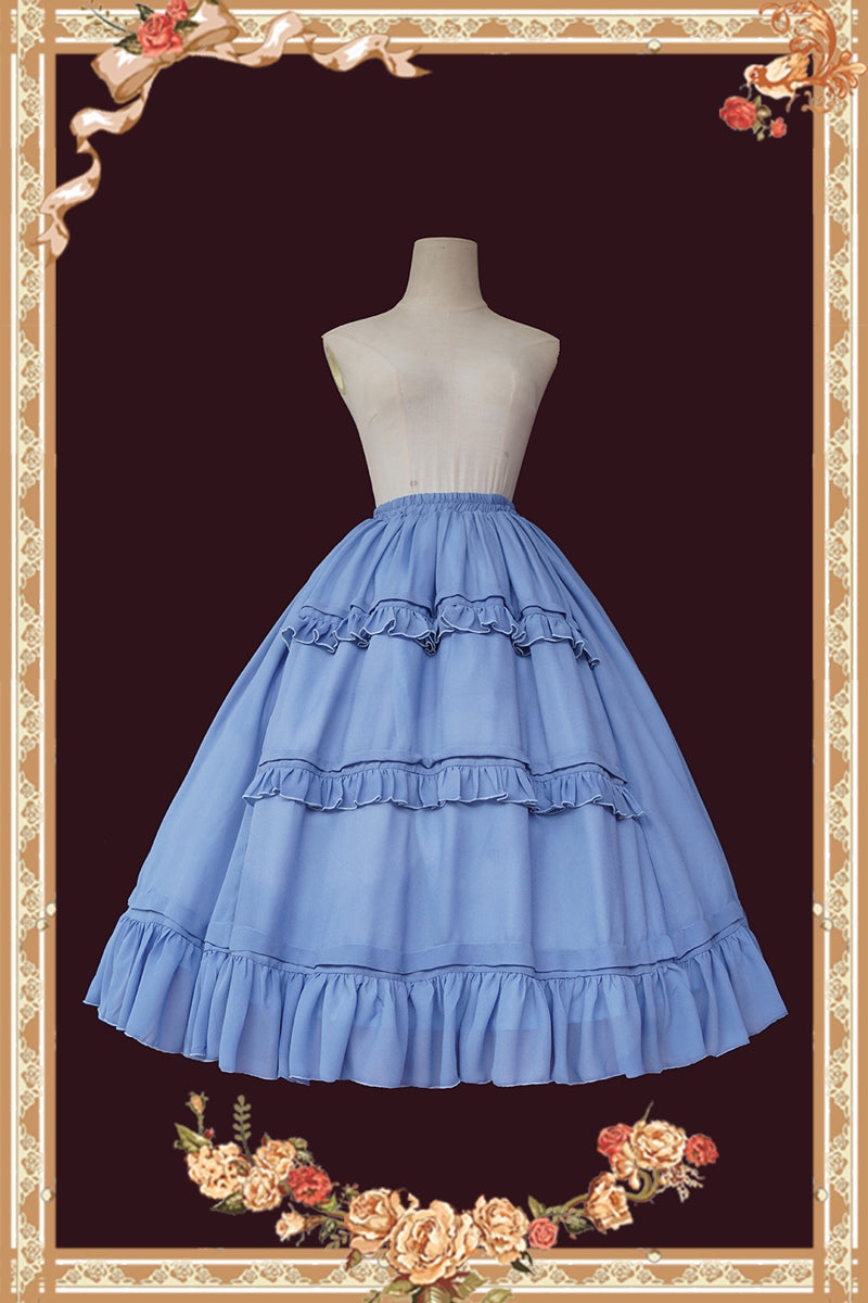 Infanta~Universal Lolita SK Extension Underskirt free size blue 