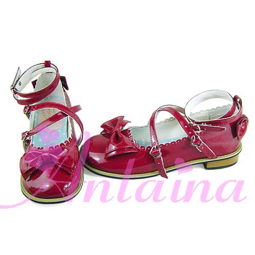 Antaina~ Japanese Style Lolita Tea Party Shoes Size 38-41 matte wine red 38 
