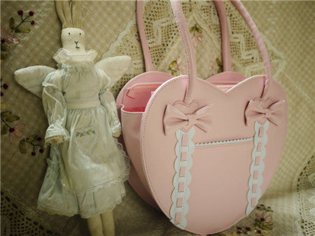 (BuyForMe) Loris~Satin Bridge~Heart-shape Lolita Bag   