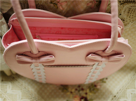 Loris - Satin Bridge - Heart-shape Lolita Bag