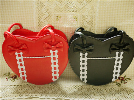 (BuyForMe) Loris~Satin Bridge~Heart-shape Lolita Bag   