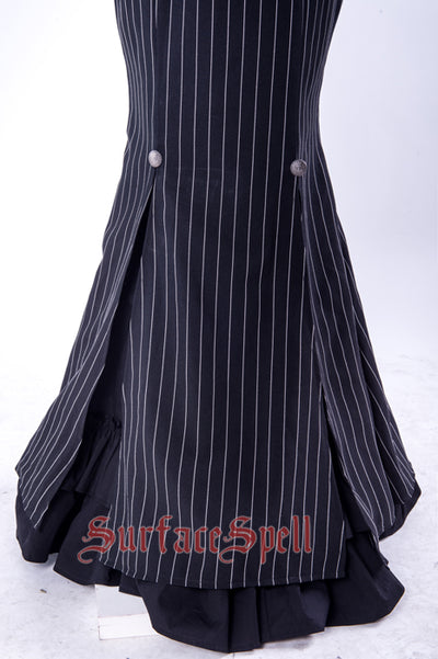 Surface Spell~Loreley Gothic Lolita Striped Fishtail Dress   