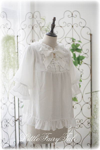 (BuyForMe) Little Fairy Tale~Little Cream~ Middle Sleeve Lolita Blouse XS white 
