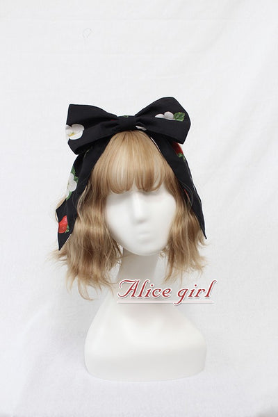 Alice Girl~Sweet Lolita Strawberry Bow Hairclip Multicolors   