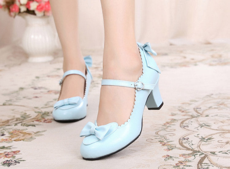 Sosic~Kawaii Lolita Round Toe Shoes   