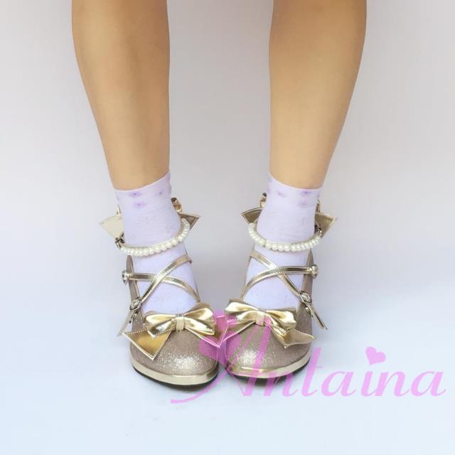 Antaina - Thin Heel Princess Lolita Shoes Plus Size 45-48