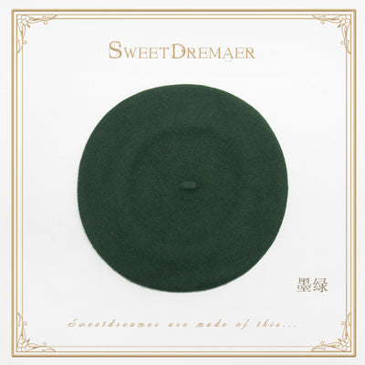 (BuyForMe) SweetDreamer~Vintage Lolita Fashion Hat free size dark green 