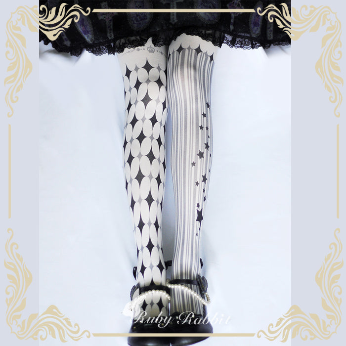 Ruby Rabbit - 80D Lolita Tights Multicolors