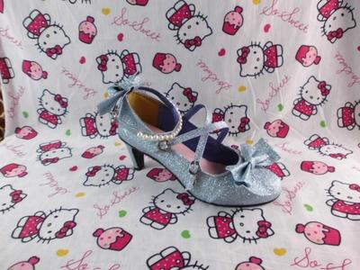 Antaina~Thin Heel Princess Lolita Shoes Size 41-44 blue 6.3cm heel 41 