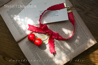 SweetDreamer~Shepherd's Vale Lolita Berry Headdress red cherry necklace  