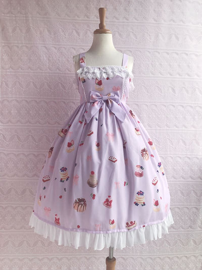 Yilia~Sweetheart Berry~ Kawaii Lolita JSK Dress XS violet 