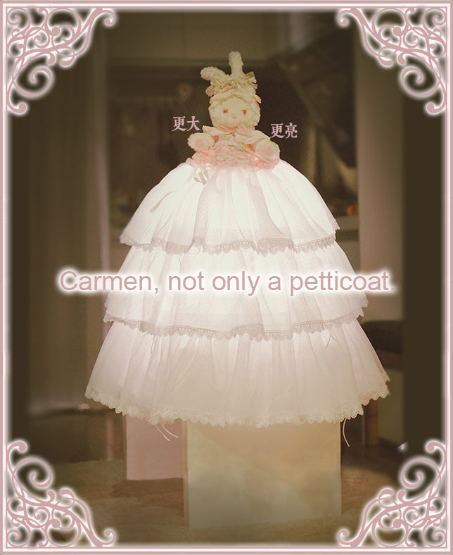 Boguta ~ Carmen~Length Adjustable A-line Lolita Petticoat   