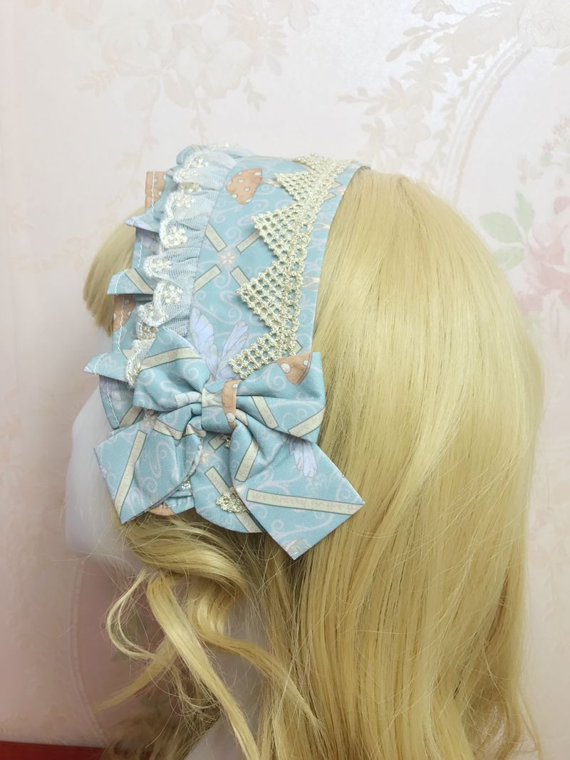 Yilia~Dreaming Elf Lolita  KC blue hairband  