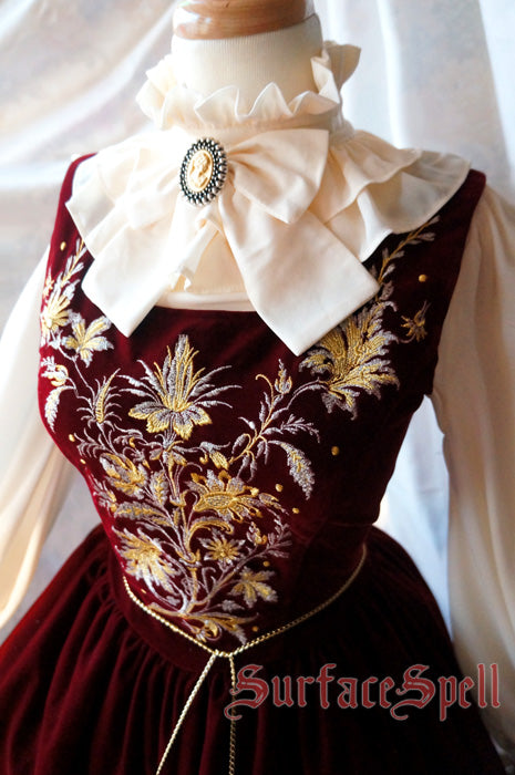 Surface Spell - Bourbon Dynasty - Gothic Lolita Embroidery JSK