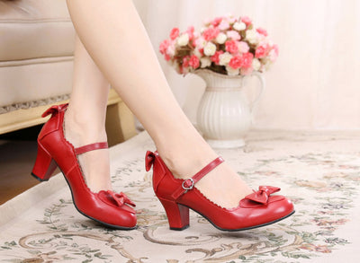 Sosic~Kawaii Lolita Round Toe Shoes   