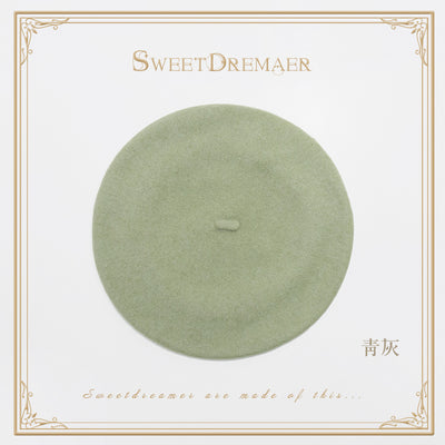 (BuyForMe) SweetDreamer~Vintage Lolita Fashion Hat free size green grey 