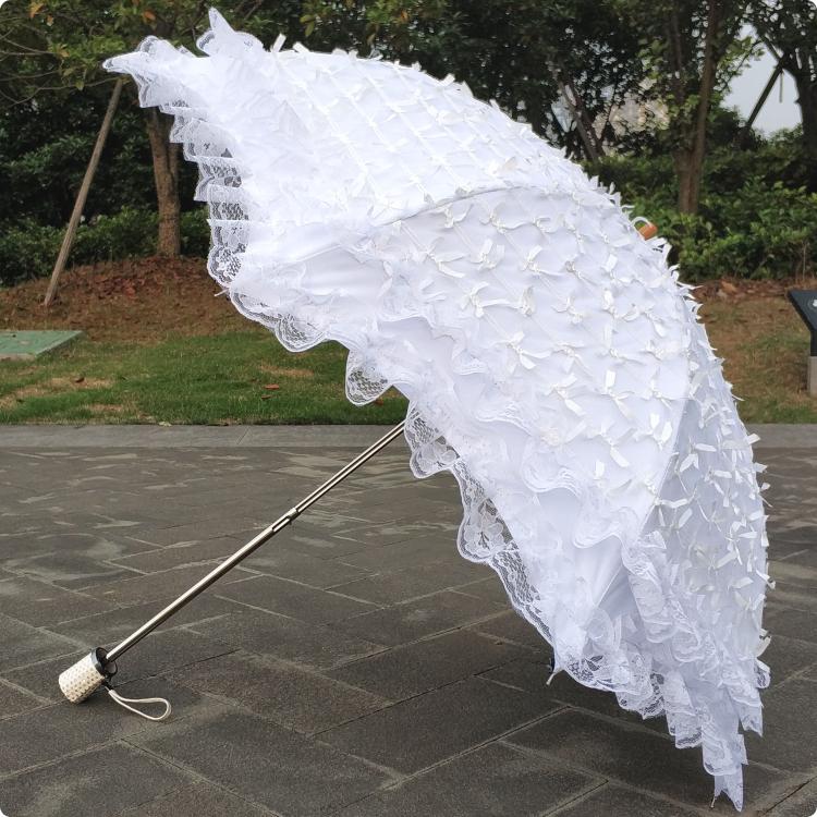 HuaLiBaLa - Foldable Sunscreen Princess Lolita Parasol white