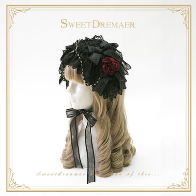 SweetDreamer~Little Dorrit Lolita Lace Bow Hairband   