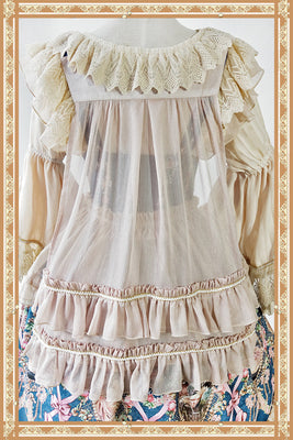 Infanta~Sweet Lolita Lace Shawl Lolita Brooch and KC free size back shawl 