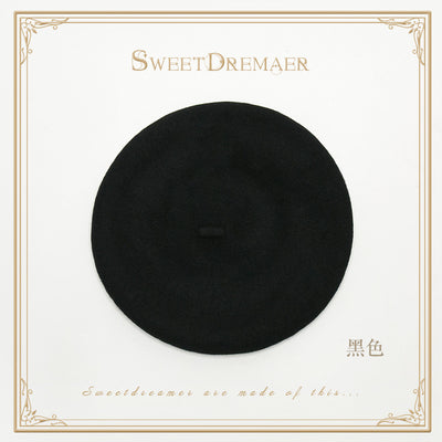 (BuyForMe) SweetDreamer~Vintage Lolita Fashion Hat free size black 