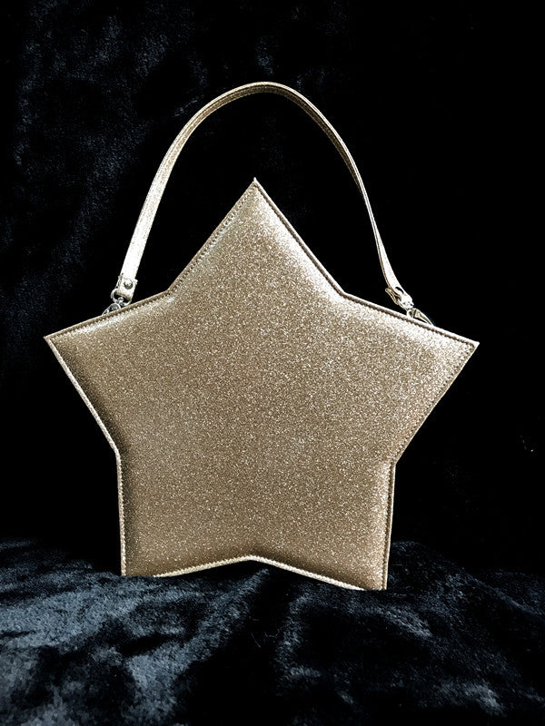 Loris - Twilight Star Solid Color Lolita Shoulder Bag gold