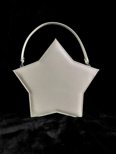 Loris~Twilight Star Solid Color Lolita Shoulder Bag white  