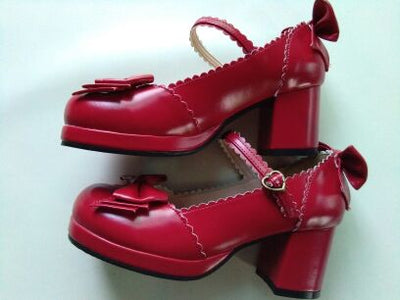 The Seventh Sense~Princess Lolita High Heel Red Shoes 36 red 