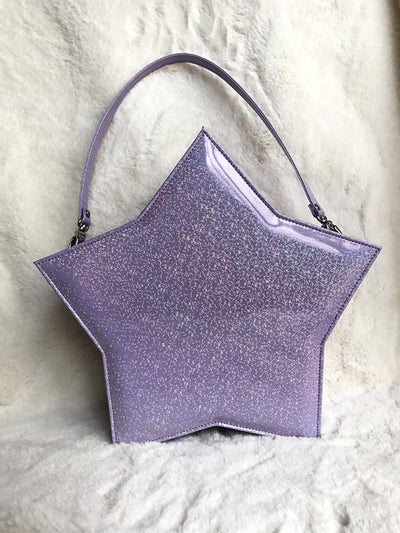 Loris~Twilight Star Solid Color Lolita Shoulder Bag purple  