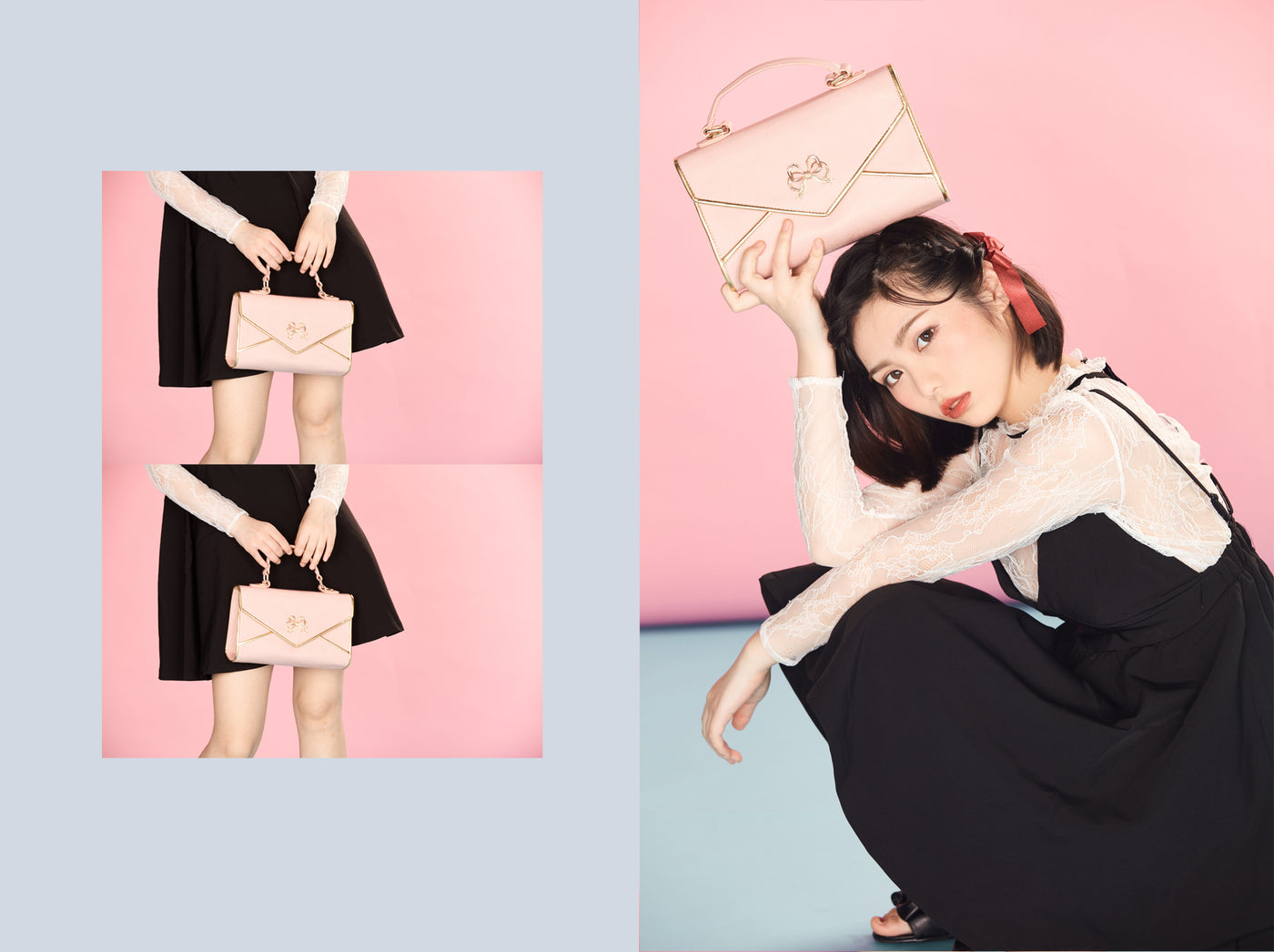 BerryQ~Vintage Lolita Cla~Fashionable Lolita Handbags Multicolors pink  