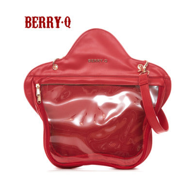 BerryQ~Fashionable Lolita Ita bag Five-pointed Star Shaped red  