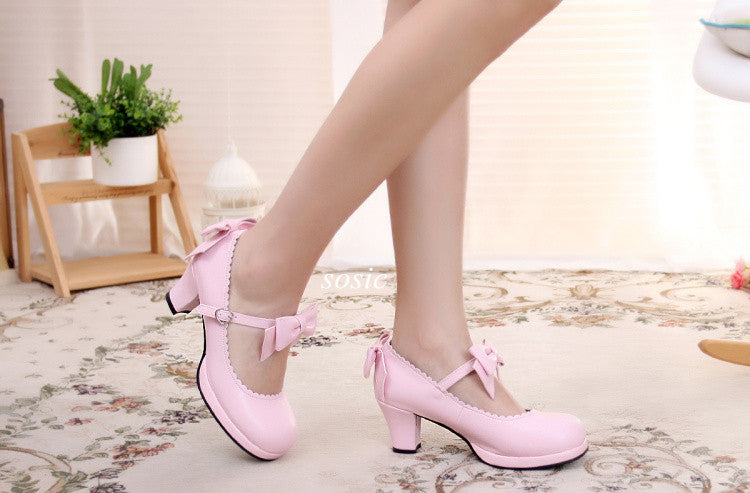 (BuyForMe) Sosic~Sweet Lolita Tea Party Thick Heels Shoes   