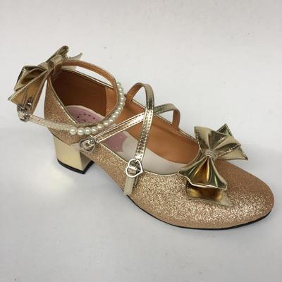 Antaina~Thin Heels Princess Lolita Shoes Size 33-36 33 gold 4.5cm thick heel 