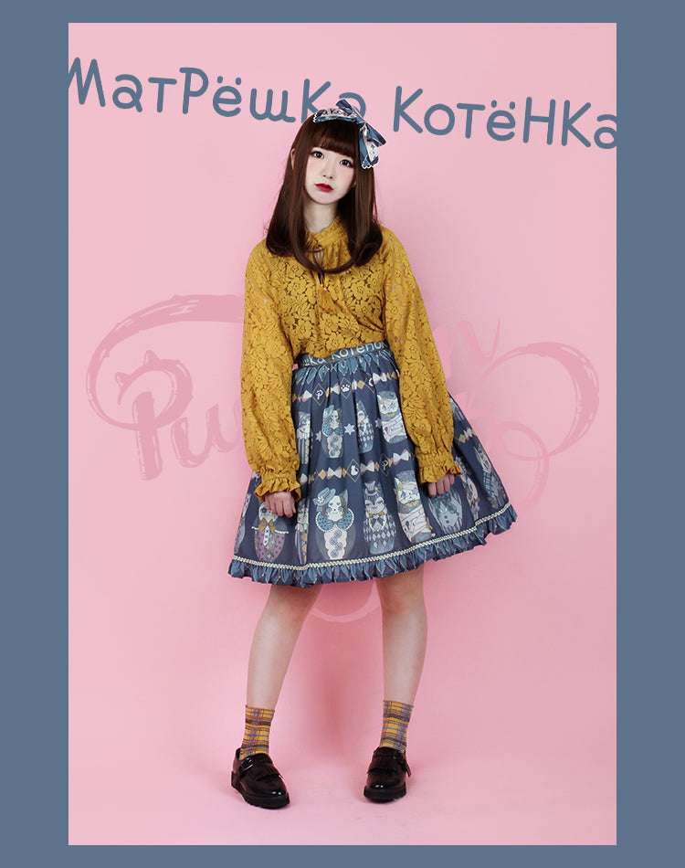 Pumpkin Cat~Mатрёшка Kотёнка Dolly Cat Lolita SK   