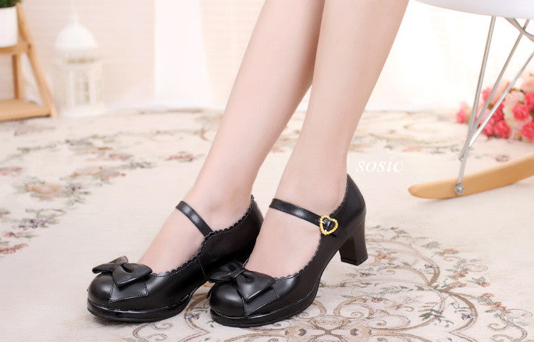 (BuyForMe) Sosic~Bowknot Lolita High Heel Shoes 622:60037