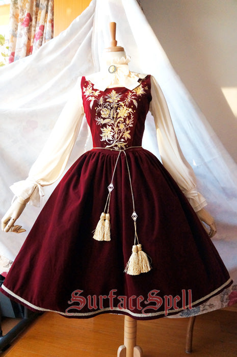 Surface Spell - Bourbon Dynasty - Gothic Lolita Embroidery JSK