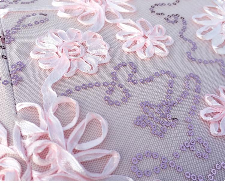 HualiBaLa~Foldable Sunscreen Sequin Princess Pink Lolita Parasol Multicolors   