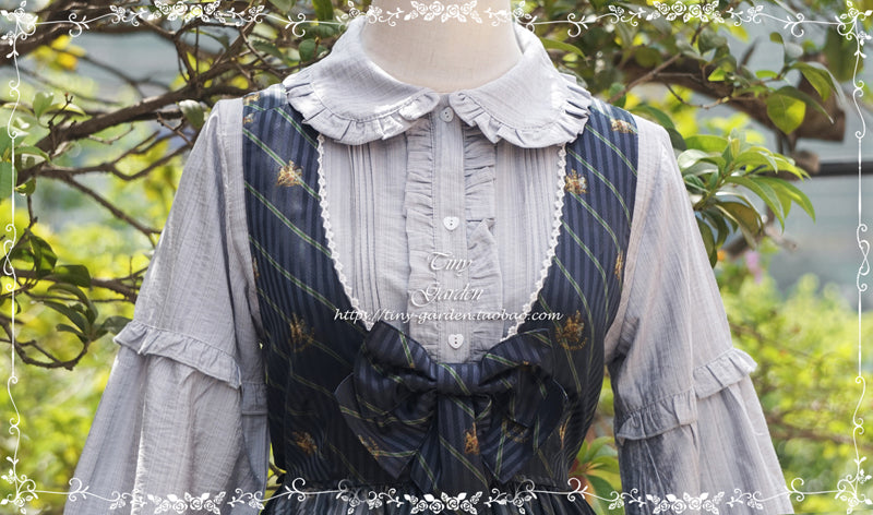 Tiny Garden~Ballade~Elegant Lolita Winter Doll Collar Shirt   