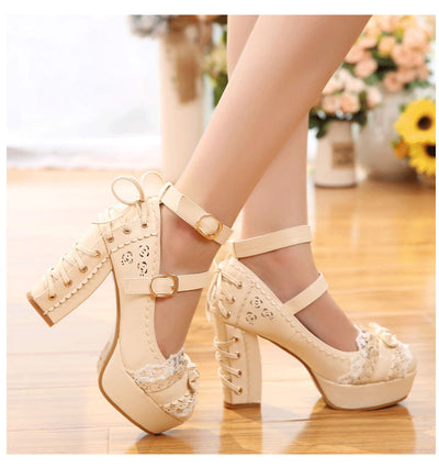 (Buy for me) Moon Bay~Sweet Lolita Platform Shoes   