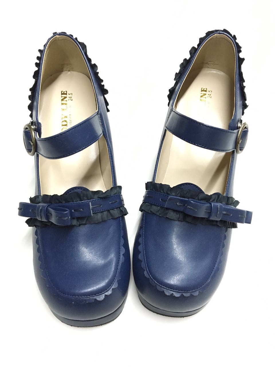 The Seventh Sense - Bow Lace Customized Lolita Shoes