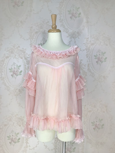 Yilia~Elegant Lolita Princess Sleeve Blouse   
