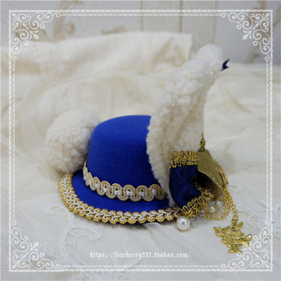 Fox Cherry-Alice Rabbit Ear Lolita Top Hat Multiple Colors   