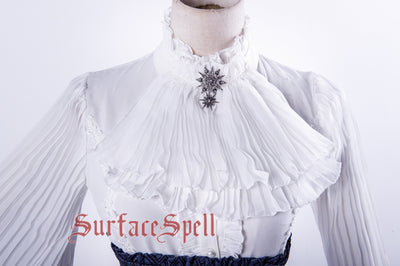 Surface Spell~Gothic Loreley~ High Collar Chiffon Blouse Customizable   
