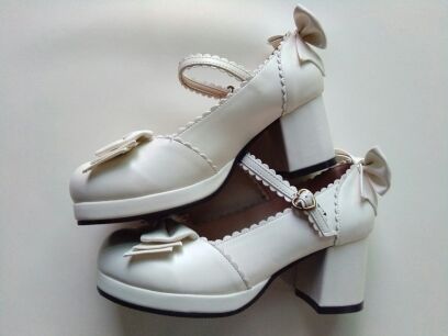 The Seventh Sense~Princess Lolita High Heel Red Shoes 36 white 