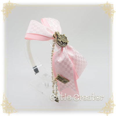 SweetDreamer~Fairytale World Lolita Pearl Chain KC white and light pink  