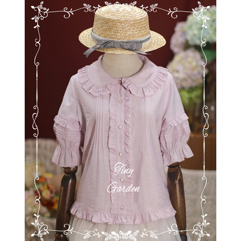 (BuyForMe) Tiny Garden~Robin~Kawaii Lolita Short Sleeve Blouse